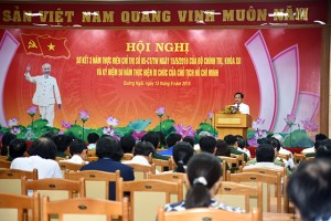 Quang Ngai summarizes studying and following President Ho Chi Minh